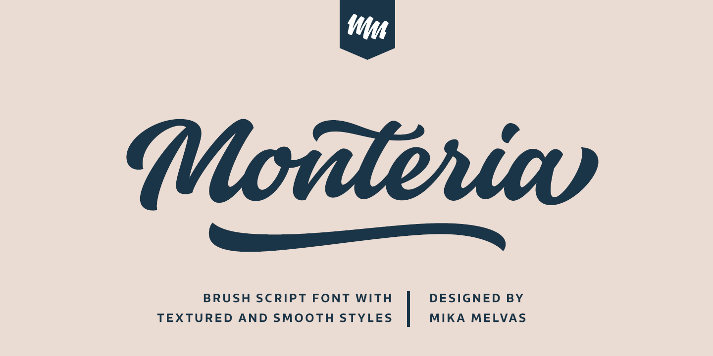 Example font Monteria #1